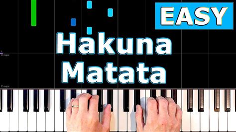 Hakuna Matata - EASY Piano Tutorial [Sheet Music] Acordes - Chordify