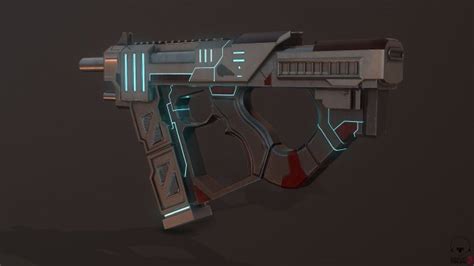 Sci-Fi SMG 3D Model - 3DHunt.co