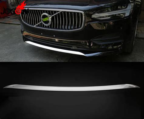 Accessories NEW! ABS Chrome Front bumper lips cover trim For Volvo S90 2016 2017 2018 Car ...