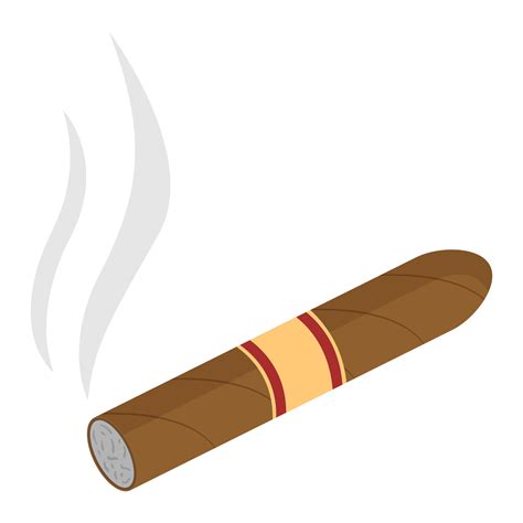 Cigar icon. A smoking cigar. Vector illustration. 24825784 Vector Art at Vecteezy