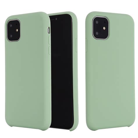 For iPhone 11 Pro Max Solid Color Liquid Silicone Shockproof Case (Mint Green) – Alexnld.com