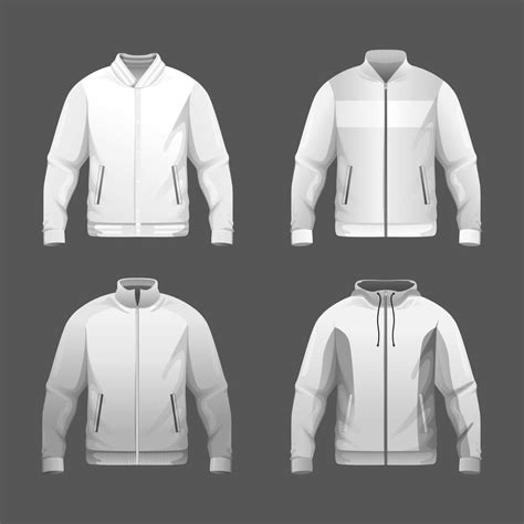 Jacket Mockup Collection 2859924 Vector Art at Vecteezy