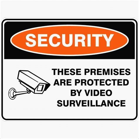 THESE PREMISES ARE PROTECTED BY VIDEO SURVEILLANCE | Buy Now | Discount ...