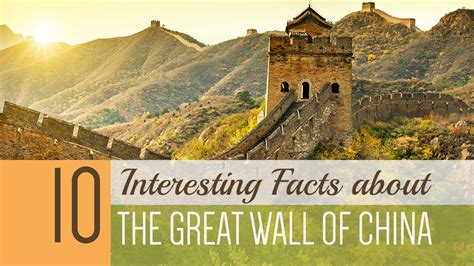 画像 the great wall of china fun facts 337656-5 fun facts about the great ...