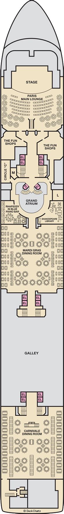 Carnival Inspiration Deck Plans: Ship Layout, Staterooms & Map - Cruise ...