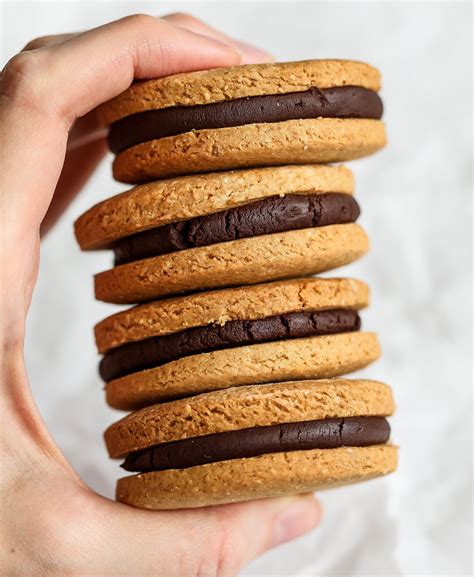 Vanilla Chocolate Sandwich Cookies - Nadia's Healthy Kitchen