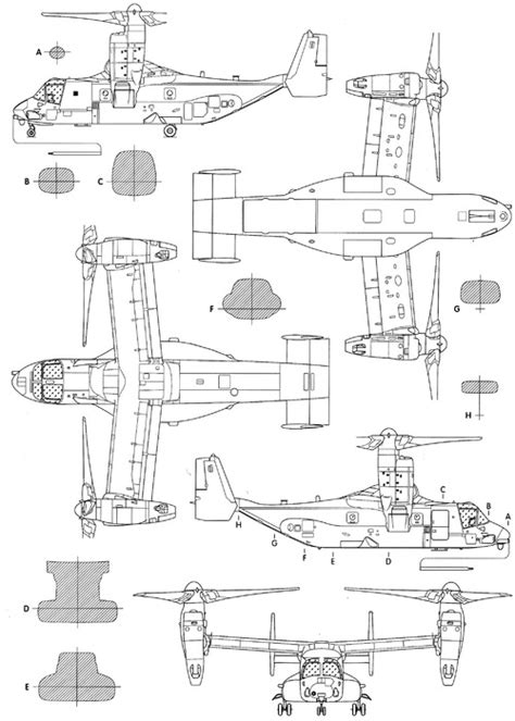 Bell Boeing MV-22 Osprey | Aircraft design, Boeing, Model airplanes