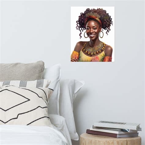 Black Woman Poster African Queen Black Beauty Beautiful - Etsy