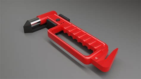 Emergency Hammer - Safety Hammer - Glass Breaker 3D - TurboSquid 1904059