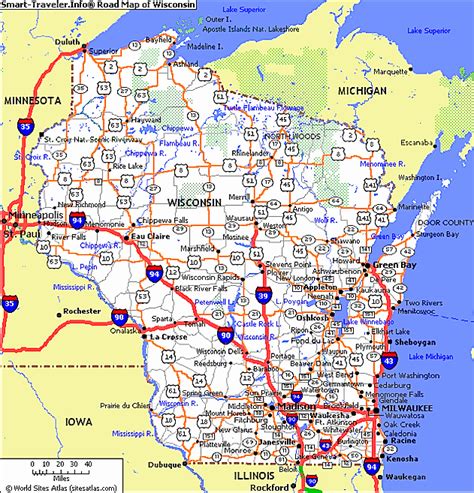 Wisconsin Travel - ToursMaps.com