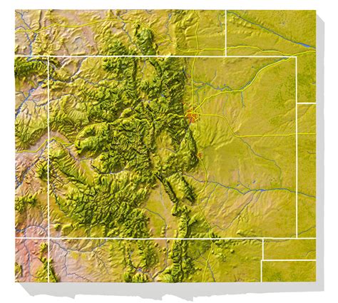 Colorado High resolution 3D relief maps 3D model | CGTrader