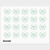 Hungarian Name Day wishes typography Classic Round Sticker | Zazzle