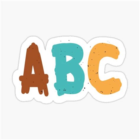 "abc 2023" Sticker for Sale by melar | Redbubble