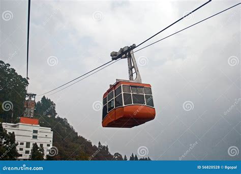 Rope way editorial stock photo. Image of namnang, passenger - 56820528