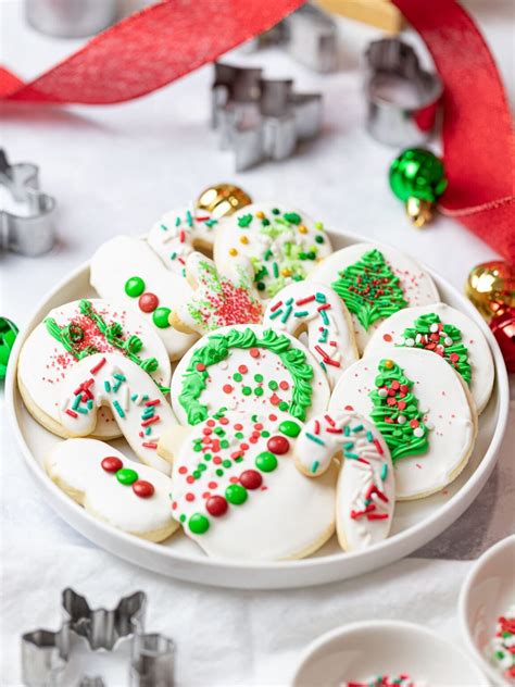 Easy Christmas Sugar Cookies with Icing - Drive Me Hungry