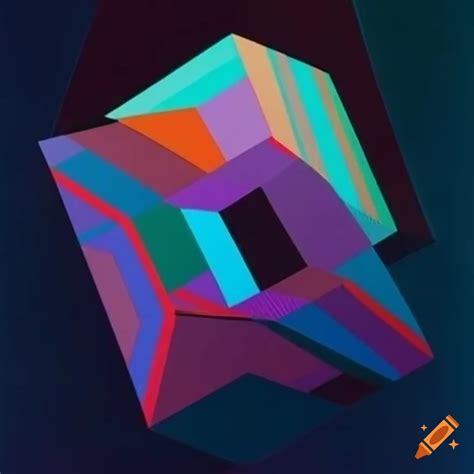 Geometric surreal illusions by victor vasarely