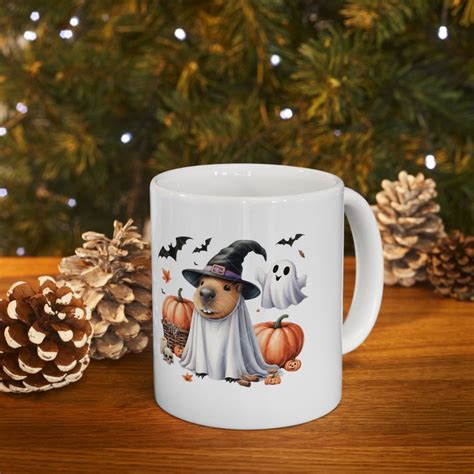 Halloween Capybara Mugs, Halloween Costume, Funny Capybara Mugs, Spooky Capybara Halloween ...