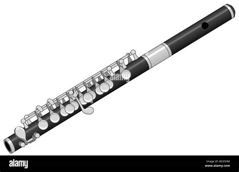 Piccolo instrument Black and White Stock Photos & Images - Alamy