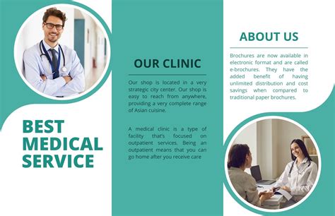 Free, printable professional medical brochure templates Canva Inside Medical Office Brochure ...