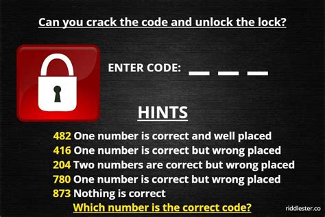 Crack the code puzzle answer - Riddlester