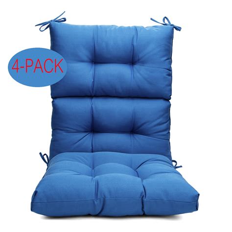 Luxury Seat Cushion High Seat Back Chair Cushion for Rocking Chair with 4 Ties for Office,Home ...