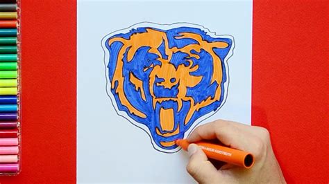 How to draw the Chicago Bears Logo (NFL Team) - YouTube