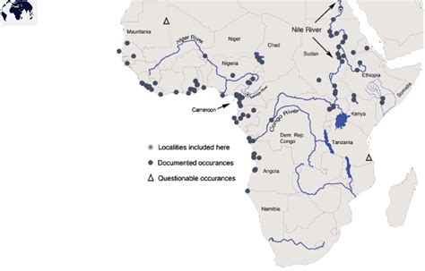 Free Labeled Printable Map of Africa Rivers in PDF | Africa map, Africa, Printable maps