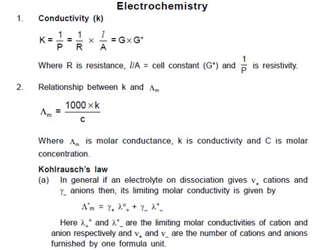 Chemistry Formulas for Class 12 | Very Important Chemistry Formulas for ...