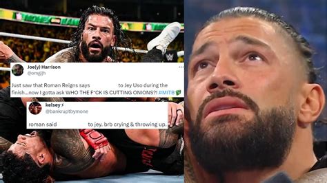 WWE fans love what Roman Reigns whispered to Jey Uso while being pinned ...