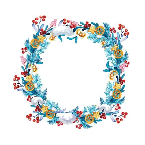 Free Vector | Watercolor christmas wreath