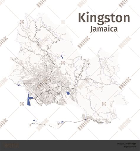 Kingston Vector Map. Vector & Photo (Free Trial) | Bigstock