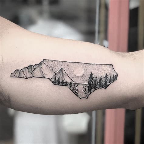 North Carolina mountains for Layne today. Thanks! #justintattoosnc #charlottetattoocompany # ...