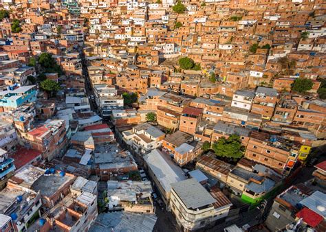 Favelas of Petare neighborhood. Caracas, Venezuela. - Drone Photography