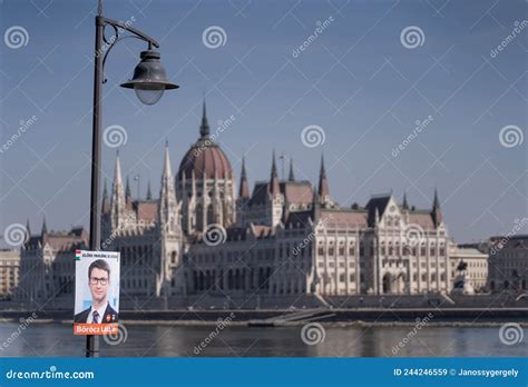 Budapest Hungarian Parliament At Night, Hungary Editorial Image ...