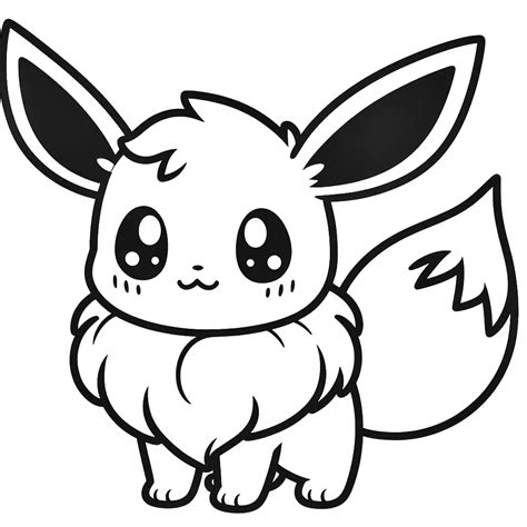 Eevee De schattigste Pokemon - Kleurplaten Kind