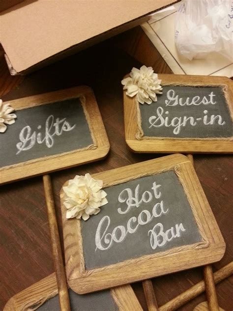 Items similar to Rustic Wedding Chalkboard Sign - Rustic Wedding Decor - Wedding Table Number ...