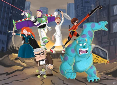 Pixar Avengers by MatheusBOliveira.deviantart.com Childhood Characters ...