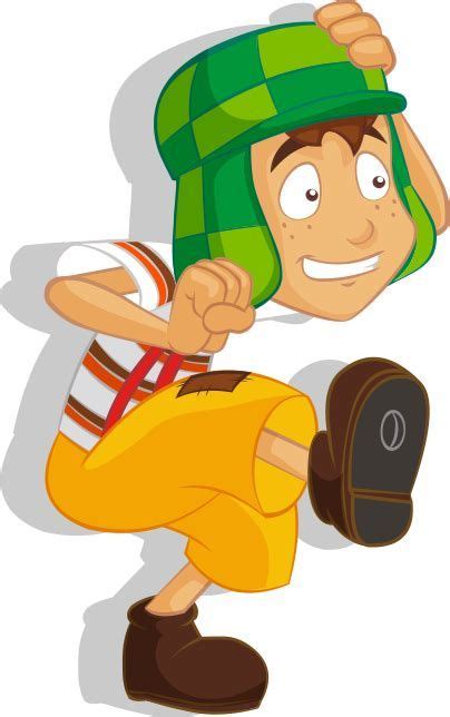 a cartoon boy wearing a green hat and yellow pants holding a baseball ...