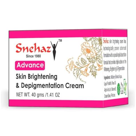 Snehaz Herbals Skin Brightening And Depigmentation Face Cream 40g - JioMart