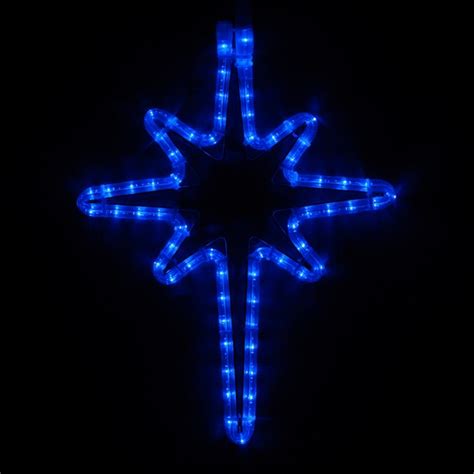 LED Bethlehem Star, Blue Lights