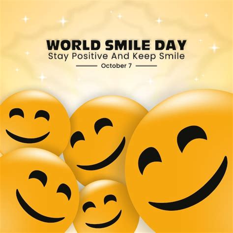 Premium Vector | World smile day background with smiling faces