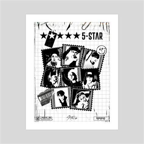 5 Star Stray Kids Poster, an art print by Dabdabhae CC - INPRNT