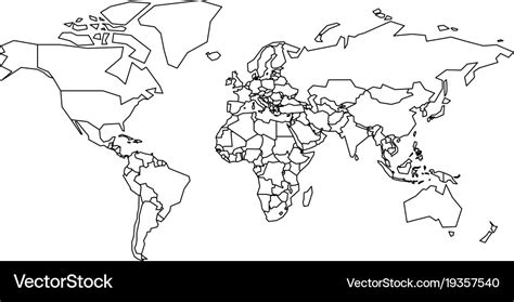 World Political Map Outline