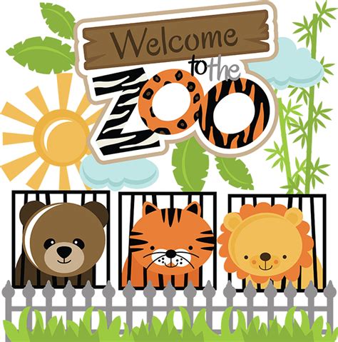 Welcome To The Zoo SVG cut files for scrapbooking zoo svg files lion svg tiger svg bear svg cut file