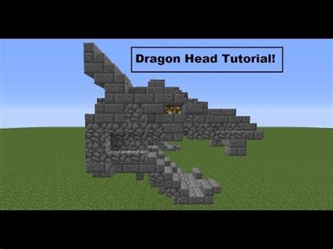 Minecraft Dragon Head Tutorial | Minecraft dragon, Minecraft, Minecraft medieval