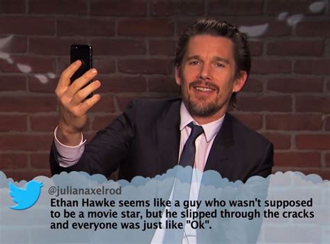 Ethan Hawke from Celebrity Mean Tweets From Jimmy Kimmel Live! | E! News