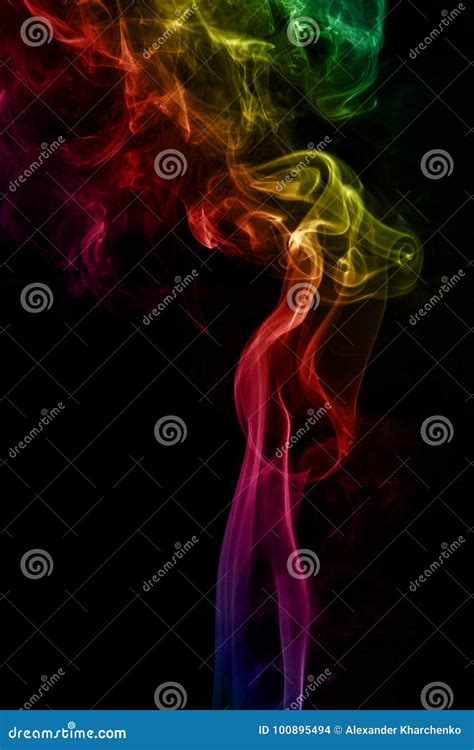 Abstract Art Colorful Smoke Stock Photo - Image of isolated, aroma ...