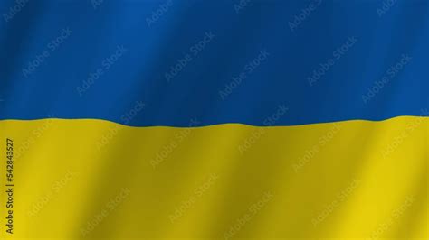 Ukraine flag waving animation. seamless loop animation flag video ...