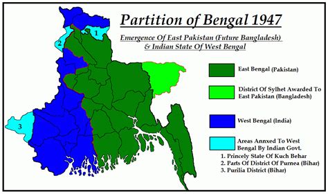 Pakistan Geotagging: Partitions Of Bengal in 1905 and 1947