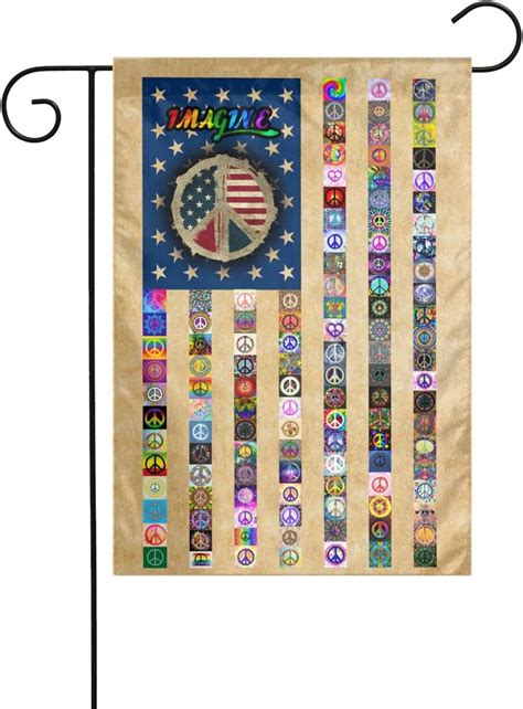 Amazon.com : US Peace Flag 12 X 18 inch Double Side Vertical Garden ...